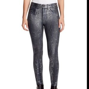 NEW WILLIAM RAST High Rise Skinny Jean Snake Metal